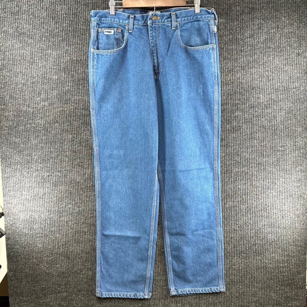 Tyndale FRMC Flame Resistant Jeans Mens 36x32 Blue Arc Rated Straight Workwear